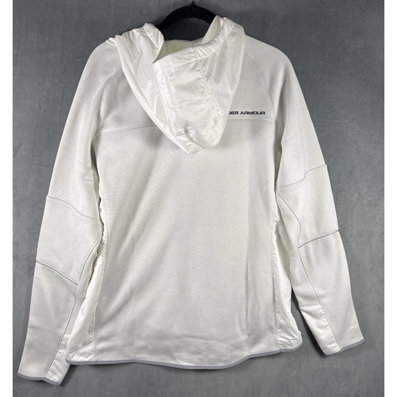 Under Armour X Storm Women’s XL Jacket Hooded White Water Resistant‎ - Picture 2 of 7